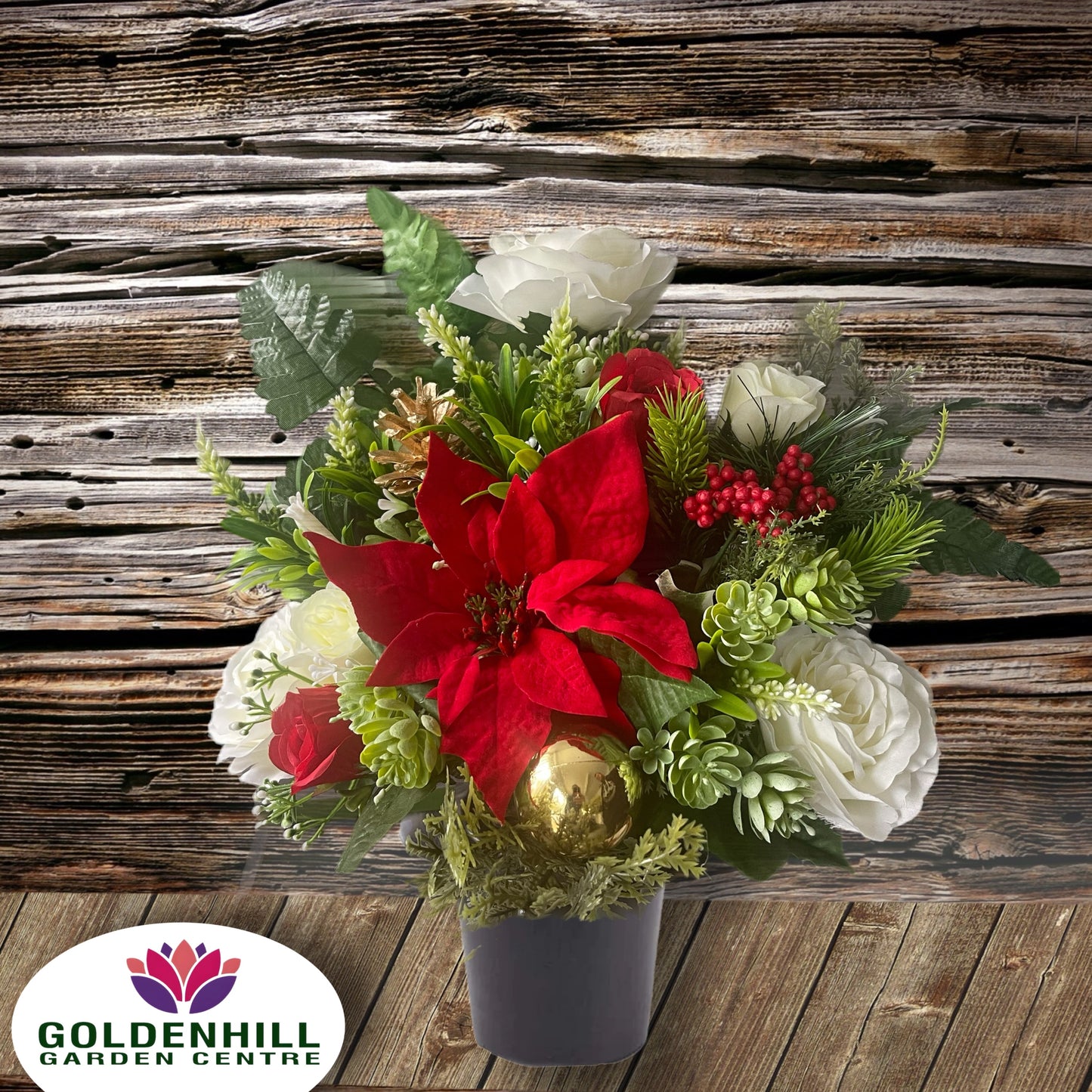 Deluxe Silk flowers Grave Arrangements