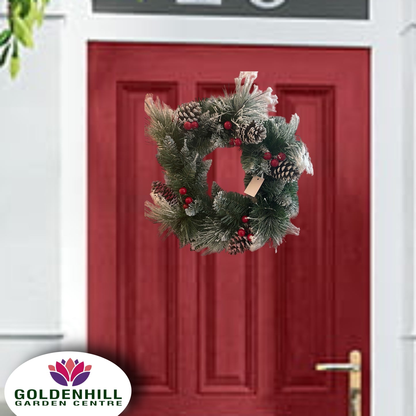 Christmas Wreath Artificial Snowy