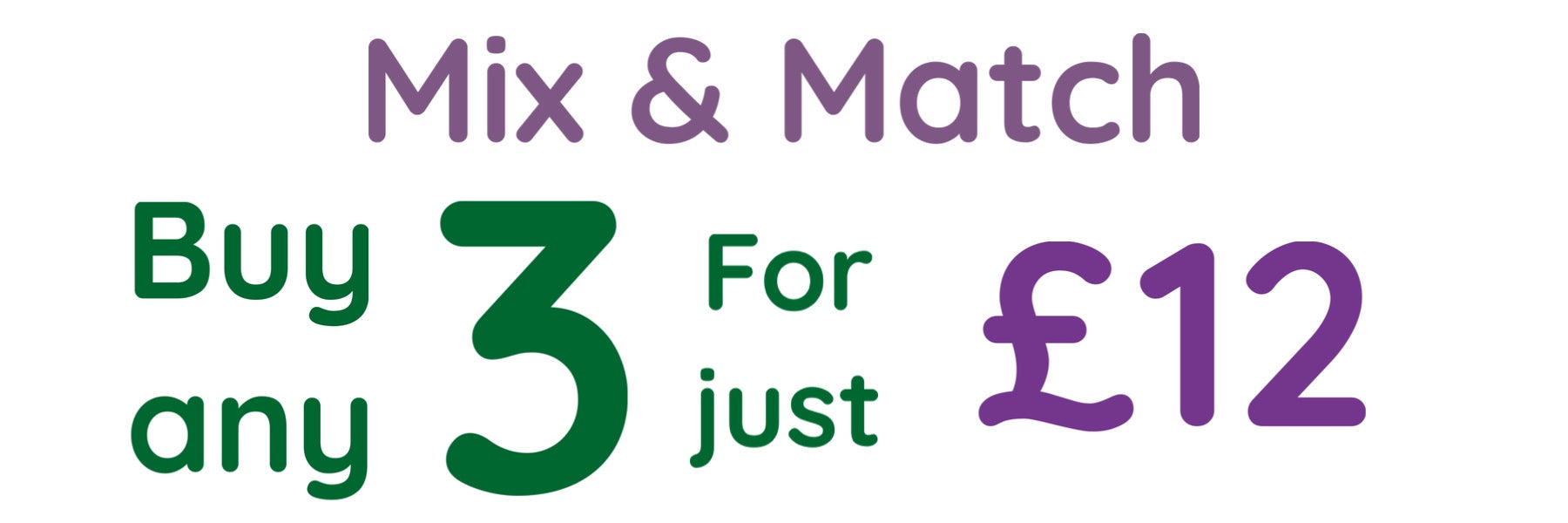 3 for £12