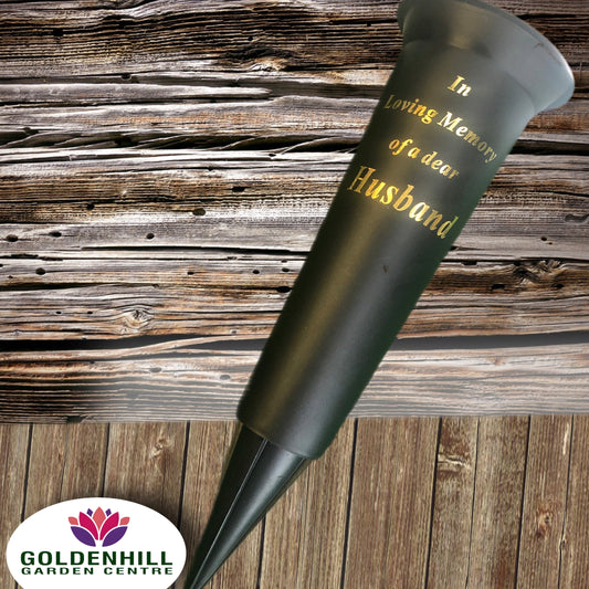 In loving memory flower spike husband