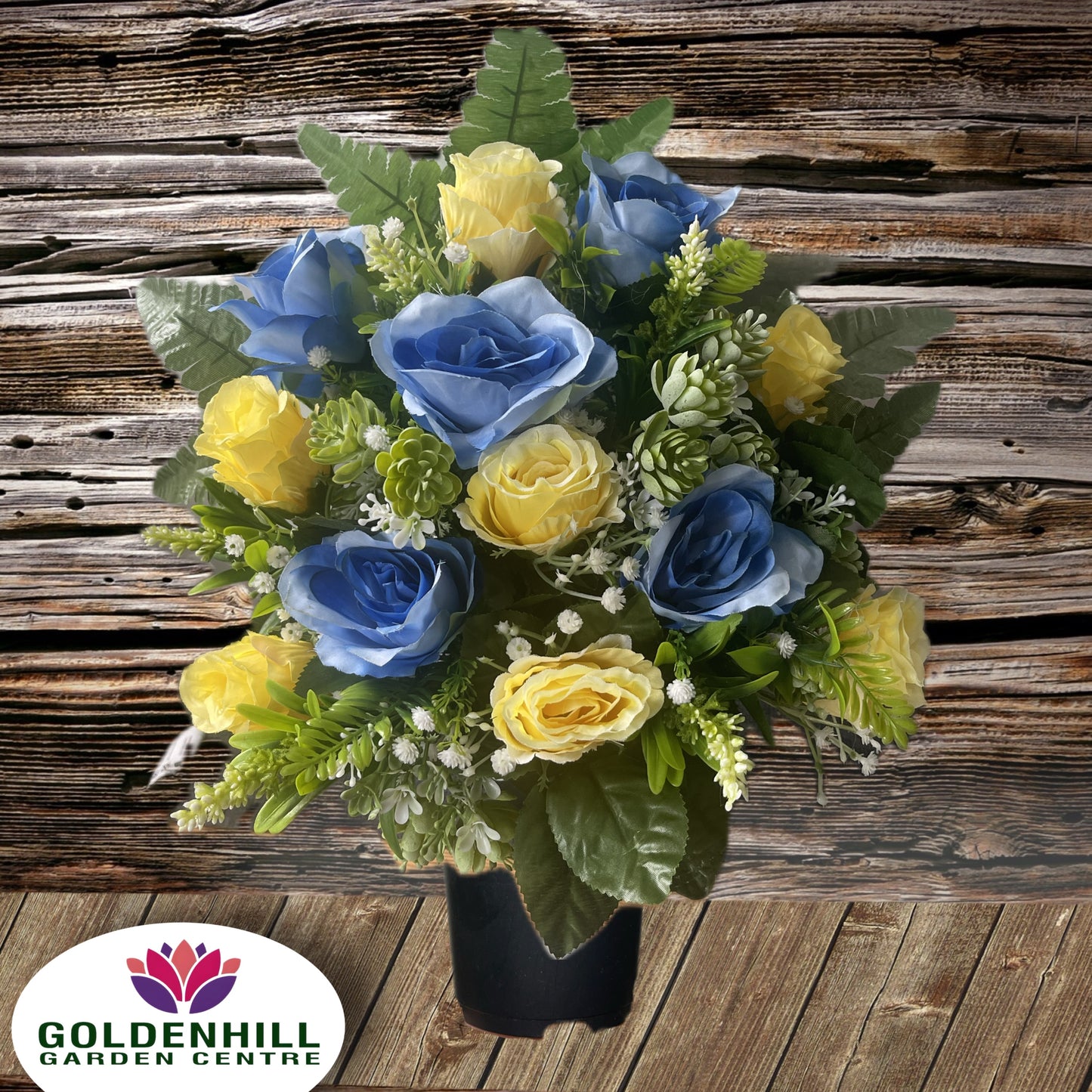 Deluxe Silk flowers Grave Arrangements