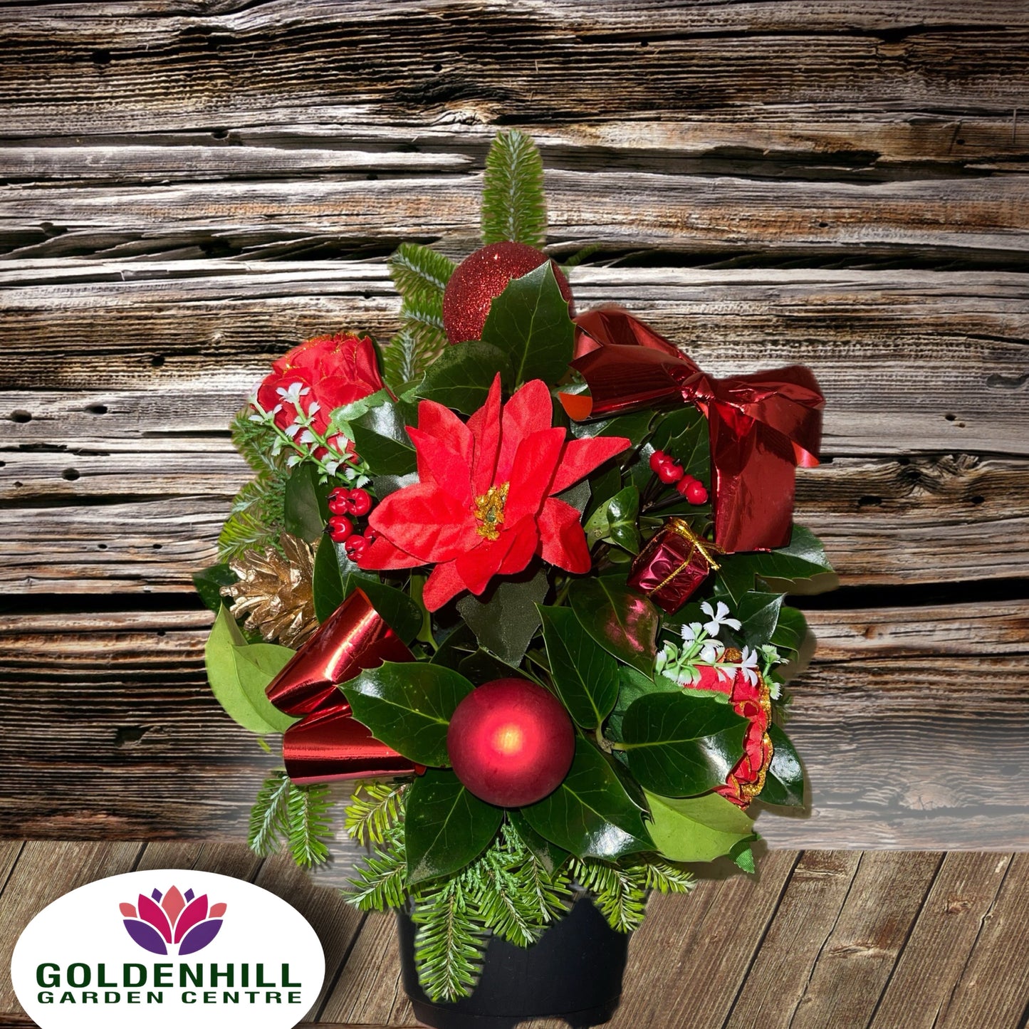 Fresh Christmas Deluxe Grave pot