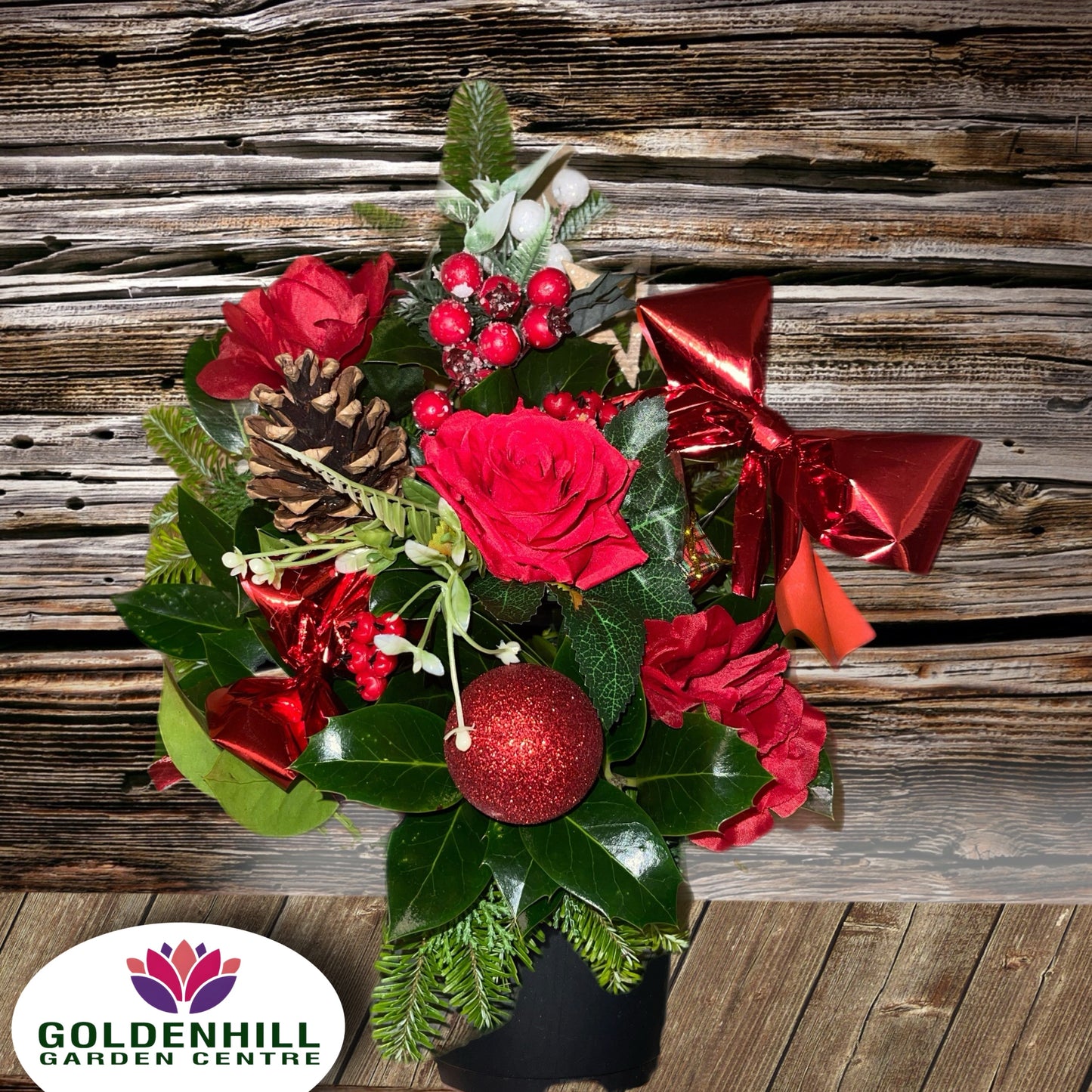 Fresh Christmas Deluxe Grave pot