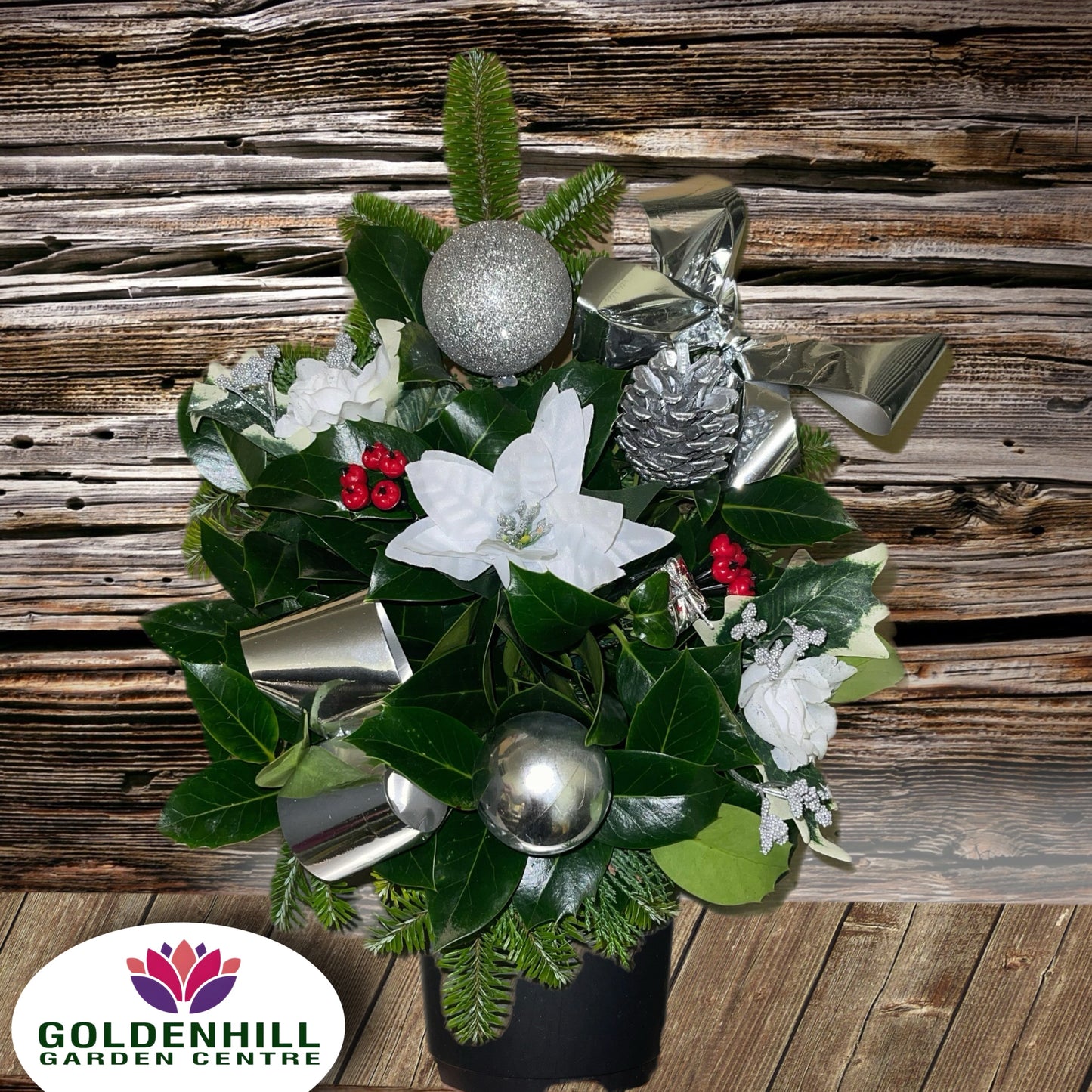 Fresh Christmas Deluxe Grave pot