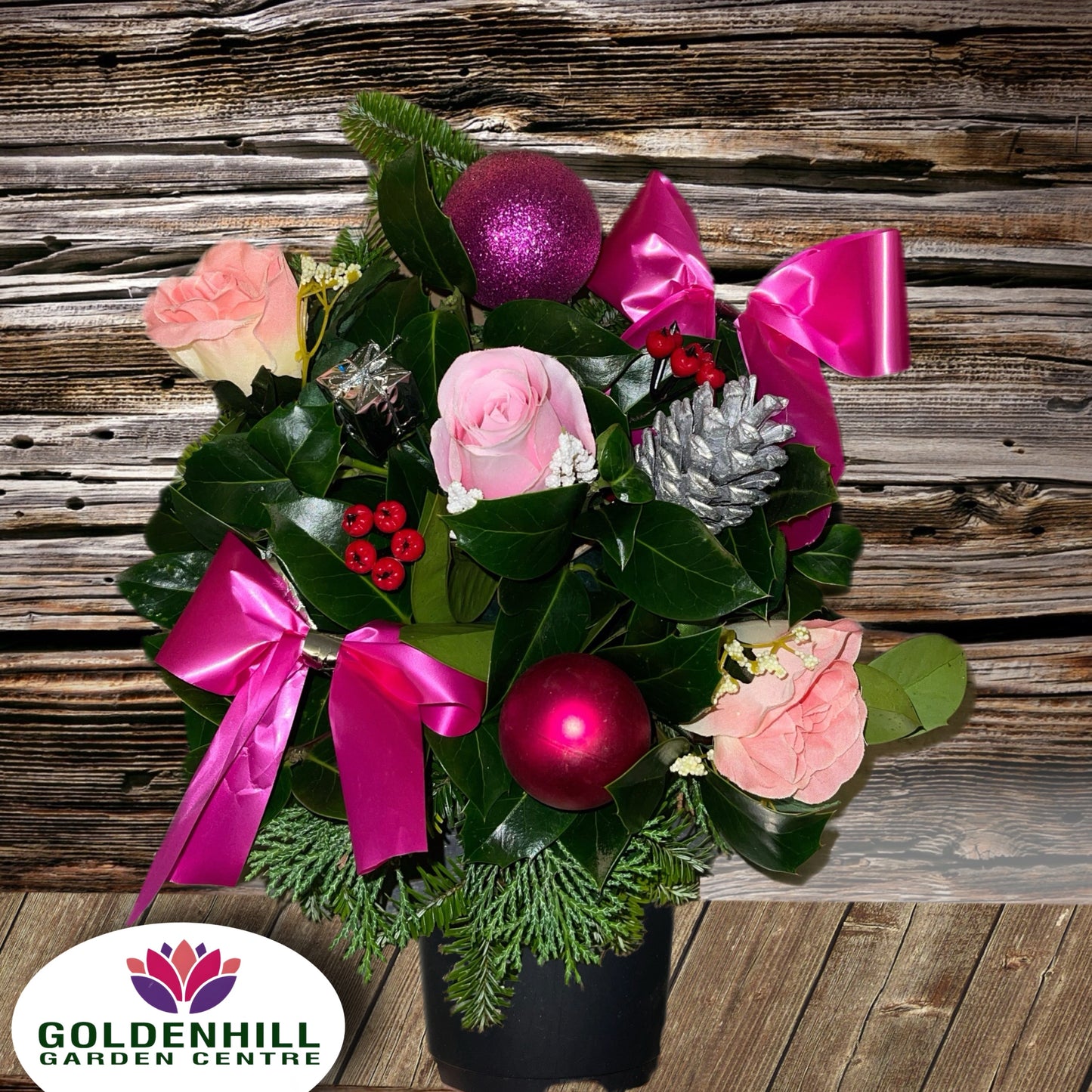 Fresh Christmas Deluxe Grave pot